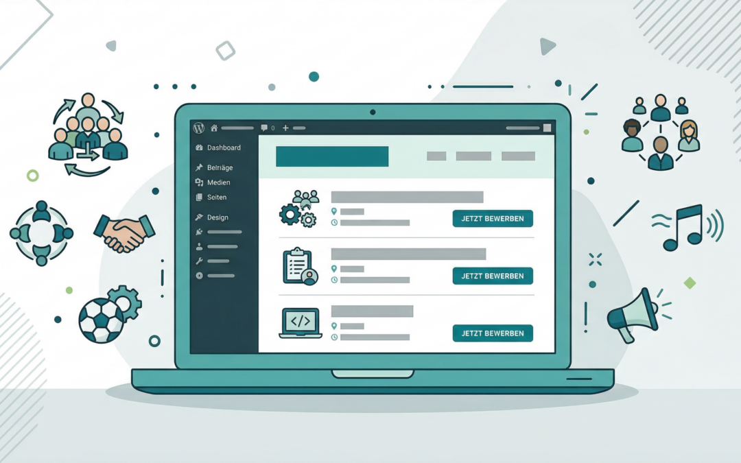 Stellenausschreibungen für Vereine mit WordPress – die besten Plugins und Tipps